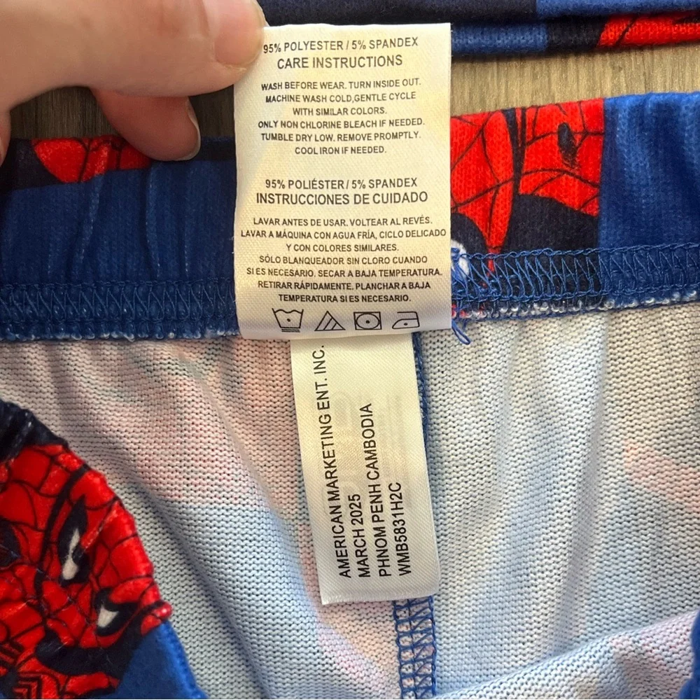 Marvel Spiderman Toddler Boy Long Sleeve Pant 2 Piece Pajama Set Red Blue 4T